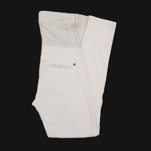 James Jeans White Skinny External Maternity Jeans Sz 26